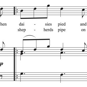 Thomas Arne: When daisies pied (transposed to 7 keys)