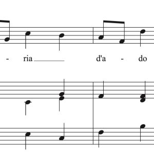 Giovanni Bononcini: Per la gloria d'adorarvi (transposed to 8 keys)