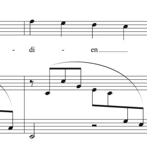 Johannes Brahms: Wie Melodien zieht es mir (transposed to 6 keys)