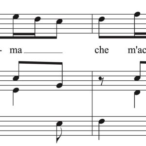 Francesco Conti: Quella fiamma (transposed to 8 keys)