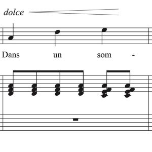 Gabriel Fauré: Après un rêve (transposed to 8 keys)