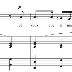 Gabriel Fauré: Le secret (transposed to 8 keys)