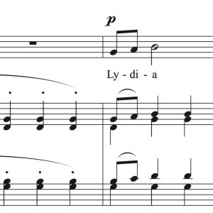 Gabriel Fauré: Lydia (transposed to 10 keys)