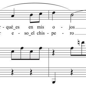 Enrique Granados: El mirar de la maja (transposed to 8 keys)