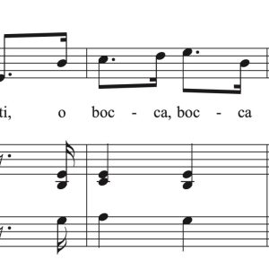 Antonio Lotti: Pur dicesti, bocca bella (transposed to 8 keys)