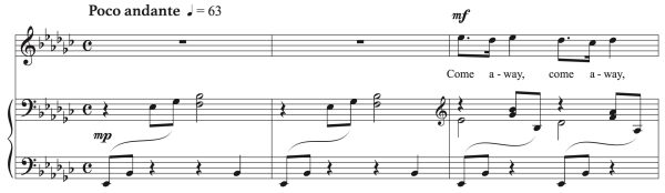 Roger Quilter: Come away, Death (transposed to 9 keys)