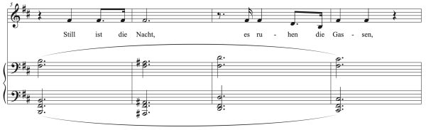 Franz Schubert: Der Doppelgänger (transposed to 7 keys)