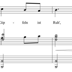 Franz Schubert: Wandrers Nachtlied II, D. 768 (transposed to 6 keys)