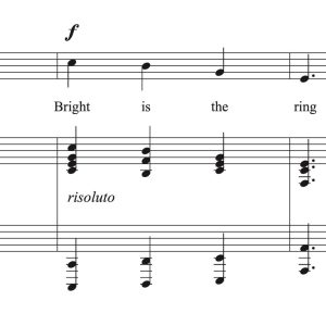 Ralph Vaughan Williams: Bright is the ring of words (transposed to 9 keys)