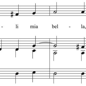 Giulio Caccini: Amarilli, mia bella (transposed to 8 keys)