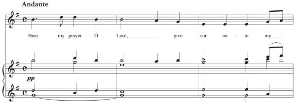Antonín Dvořák: Hear my prayer, O Lord (transposed to 8 keys)