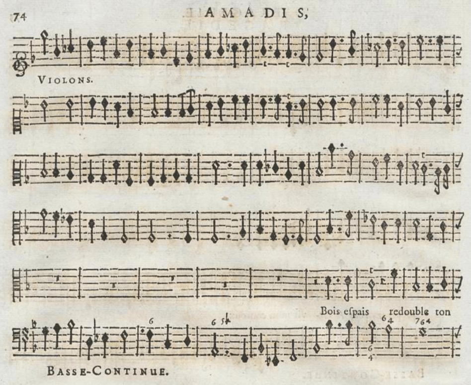 Lully Bois epais source BALLARD 1684