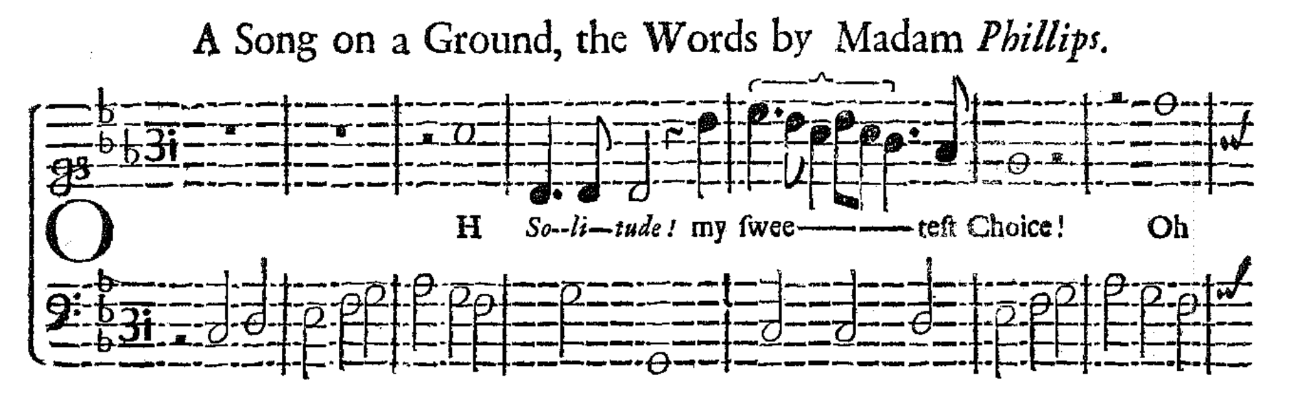 Source Purcell O solitude 1706